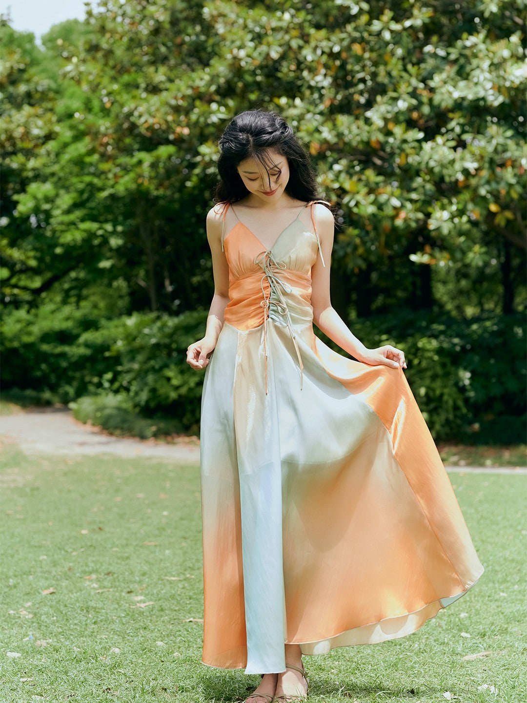 Sunset Tie-Strap Maxi Dress | Dress | Three Fleas Sunset Tie-Strap Maxi Dress | Dress | Three Fleas