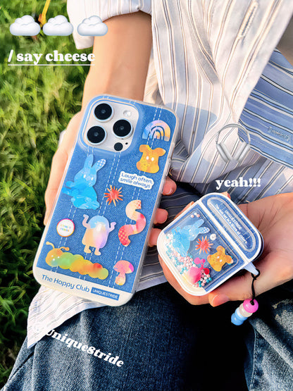 Sunshine Iridescence Denim Printed Phone Case