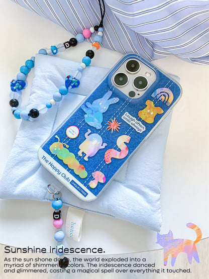 Sunshine Iridescence Denim Printed Phone Case