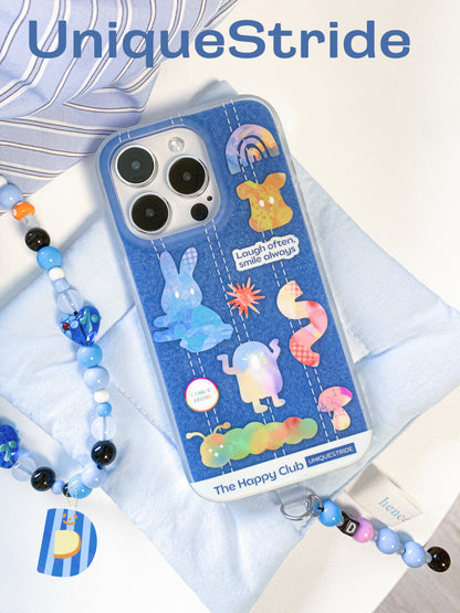 Sunshine Iridescence Denim Printed Phone Case