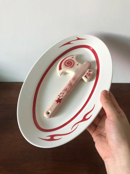 Surreal Axe Incense Holder | Plate/Vases Set | Three Fleas