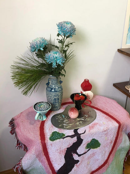 Surreal Peach Incense Holder | Plate/Vases Set | Three Fleas