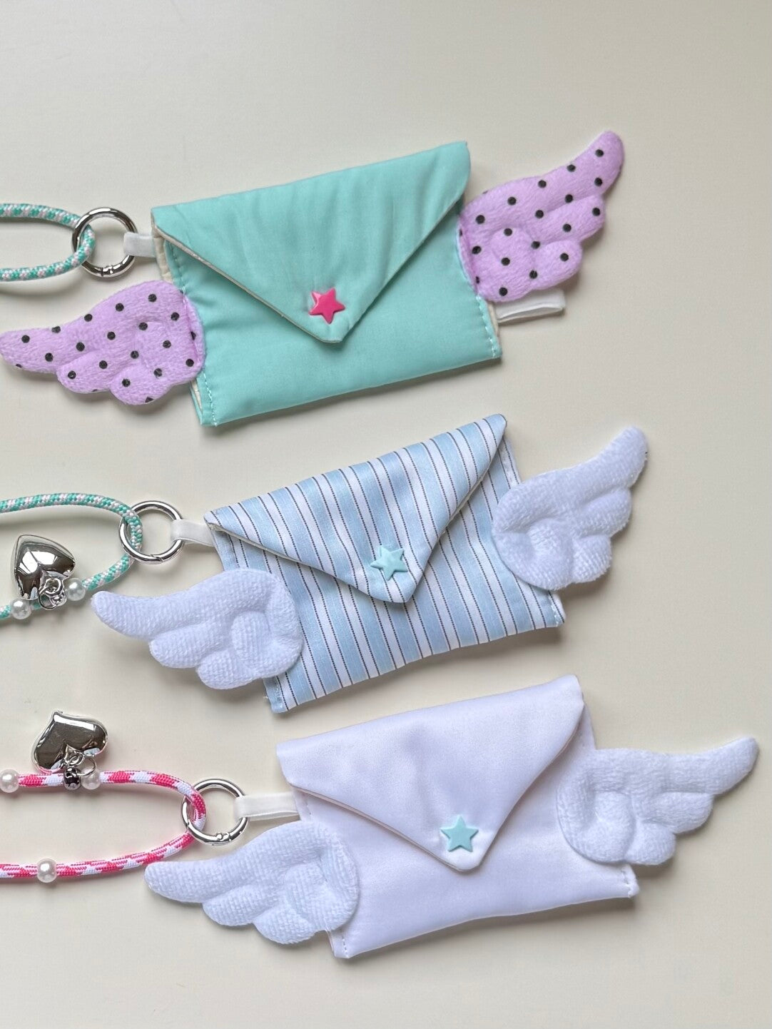 Sweet Angel Macaron Lanyard Card Pouch