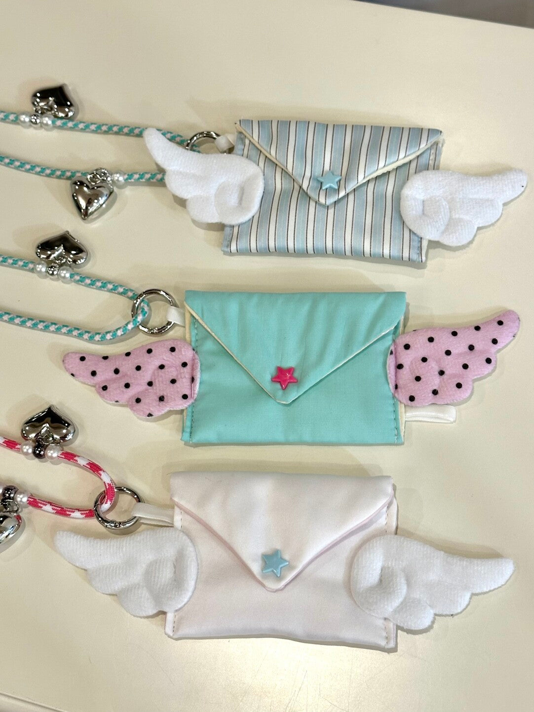 Sweet Angel Macaron Lanyard Card Pouch