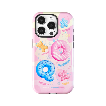 Sweet Donut Printed Double Layer Phone Case