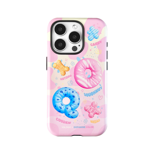 Sweet Donut Printed Double Layer Phone Case