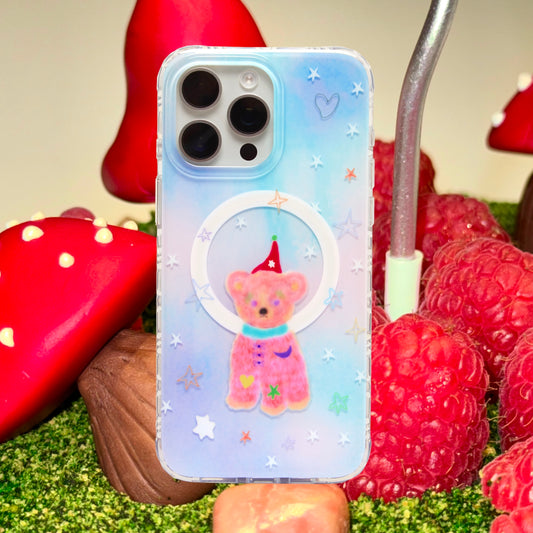 Festive Whimsy: Christmas Fairy Bear Phone Case With MagSafe