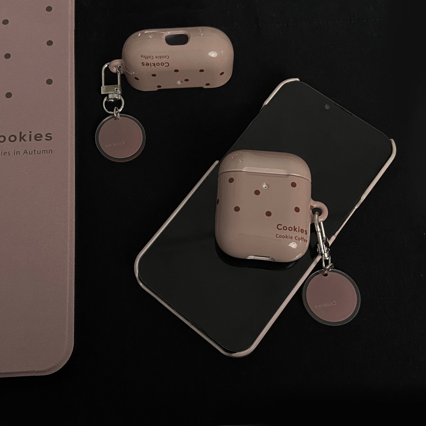 The Coffee Cookies Vintage Film Texture Half-Wrap Case