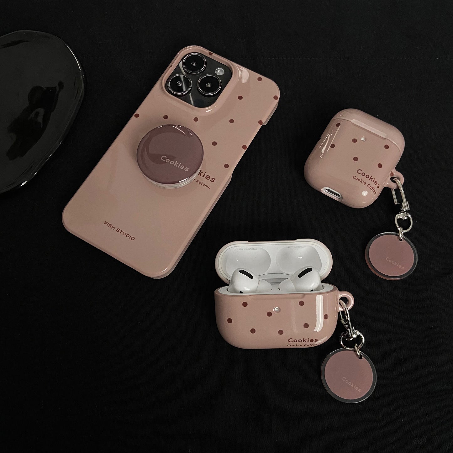 The Coffee Cookies Vintage Film Texture Half-Wrap Case