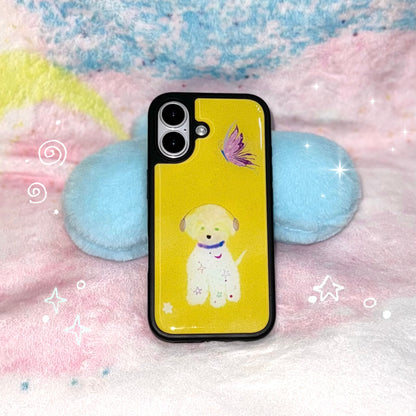 The Golden Pup & Butterfly Waltz Phone Case
