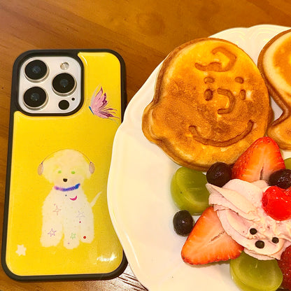 The Golden Pup & Butterfly Waltz Phone Case