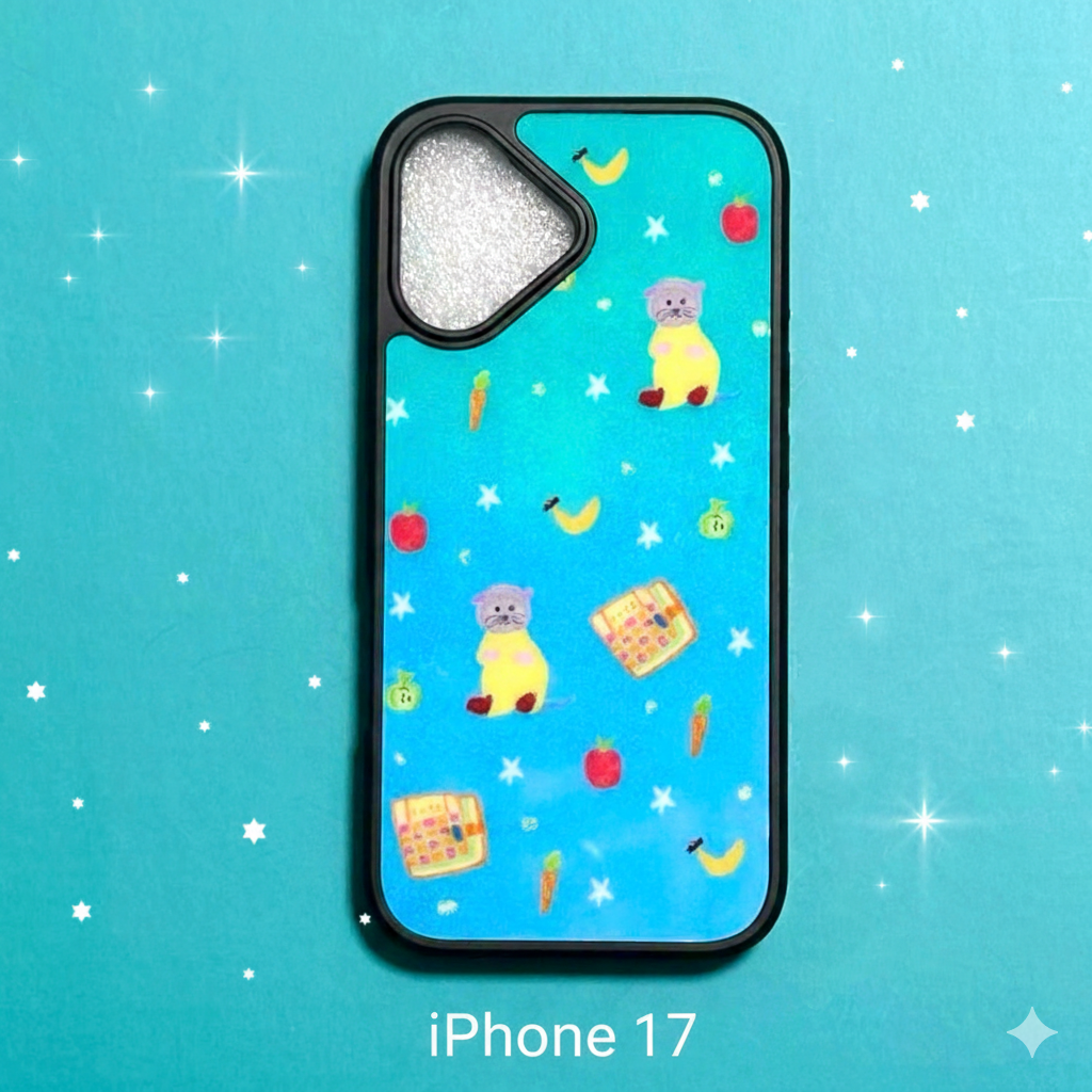 Otter's Photo Album: Whimsical Hand-Drawn Glossy Case