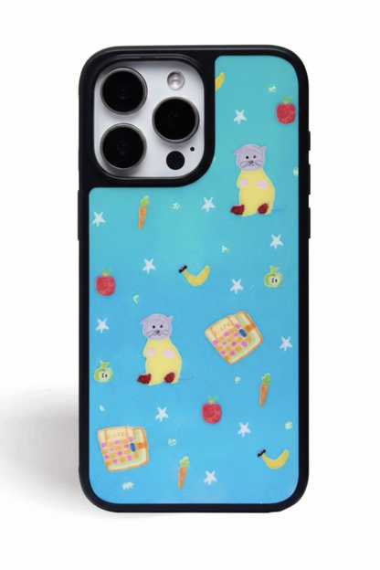 Otter's Photo Album: Whimsical Hand-Drawn Glossy Case