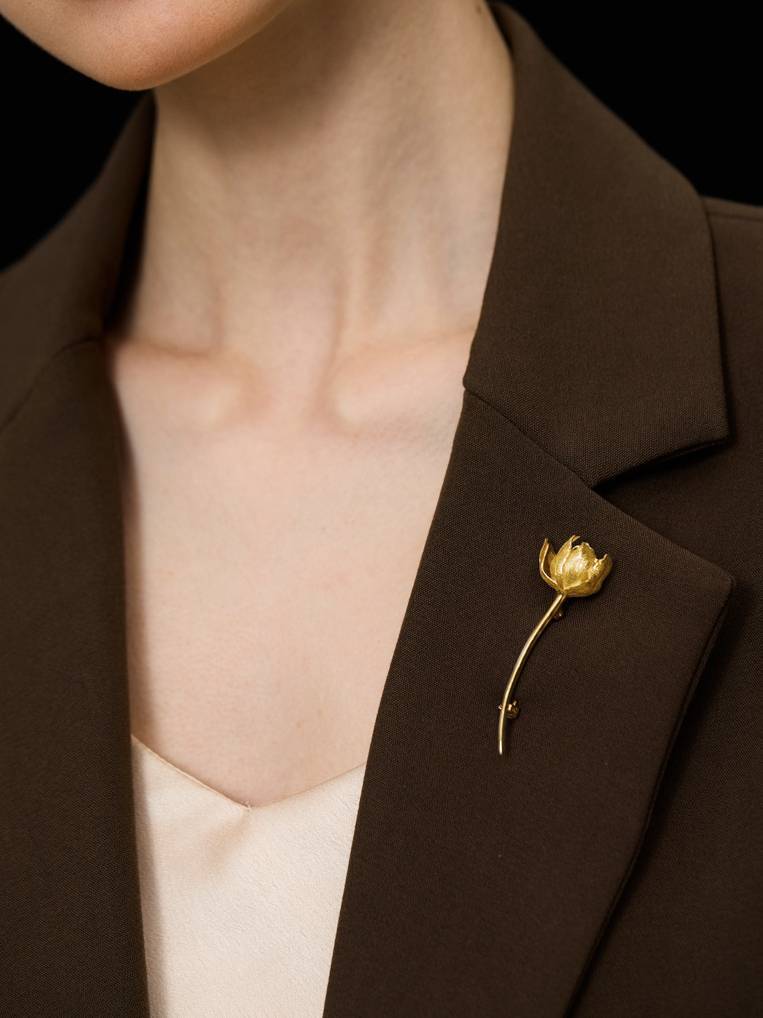 This Moment Sterling Silver Tulip Brooch
