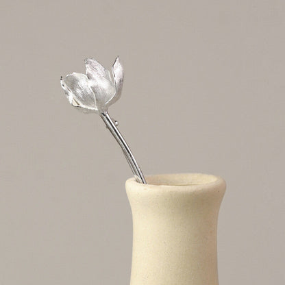 This Moment Sterling Silver Tulip Brooch