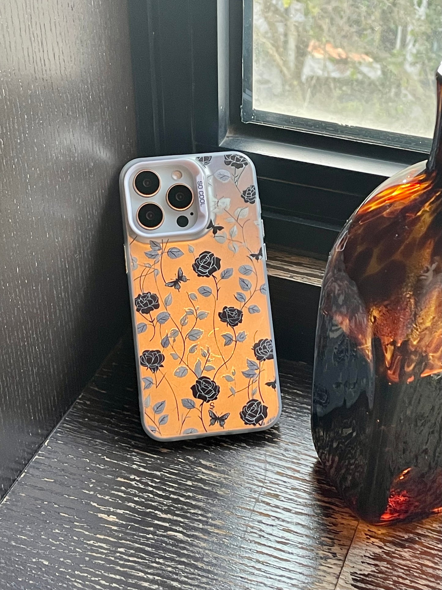 Thorn Rose Printed Phone Case