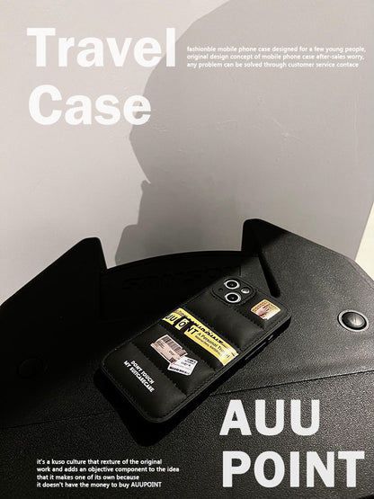 Ticket Printed Puff Phone Case