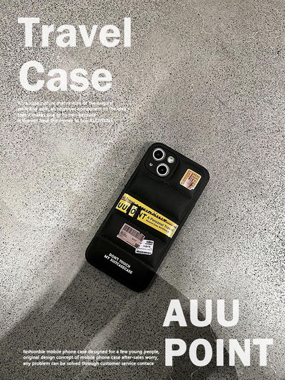 Ticket Printed Puff Phone Case