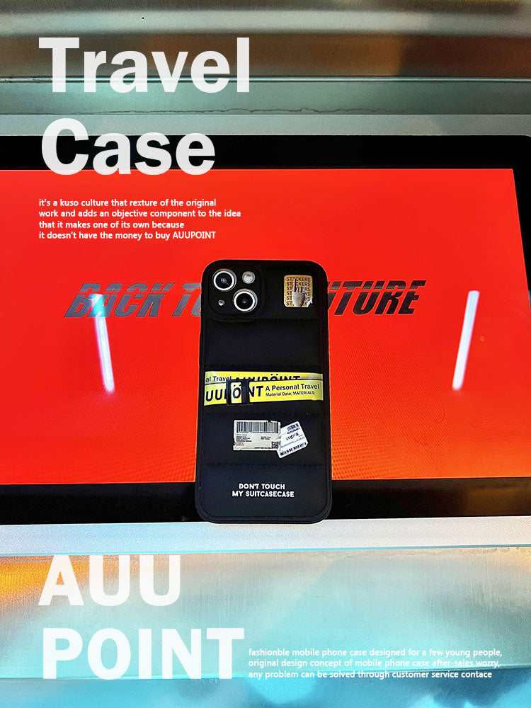 Ticket Printed Puff Phone Case