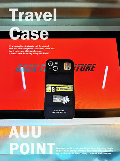 Ticket Printed Puff Phone Case