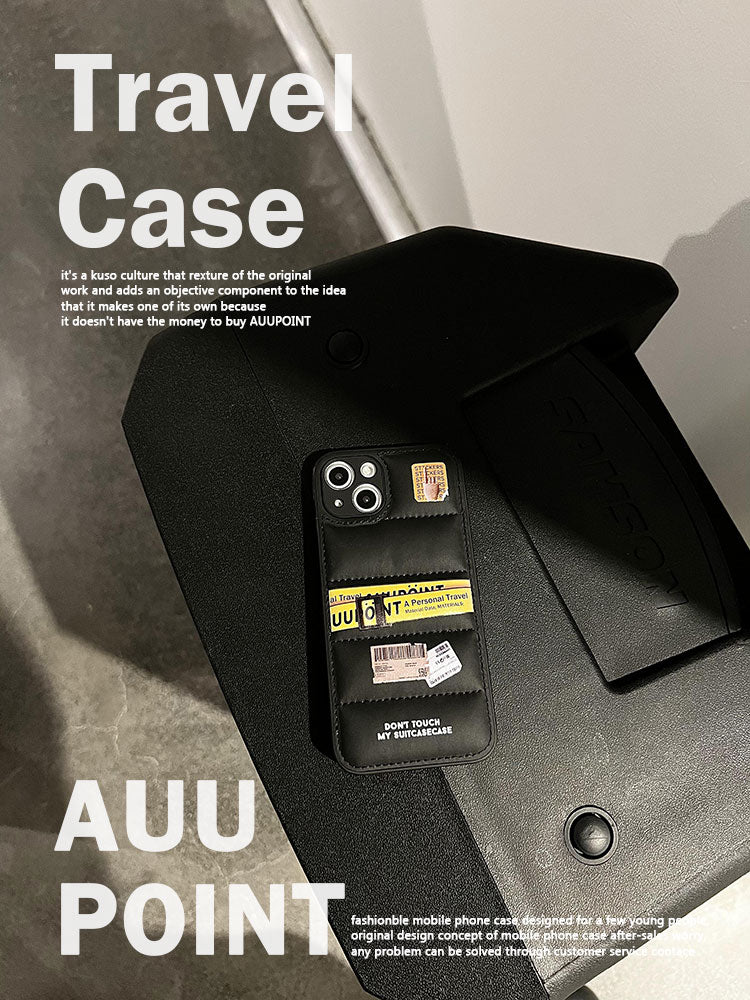 Ticket Printed Puff Phone Case