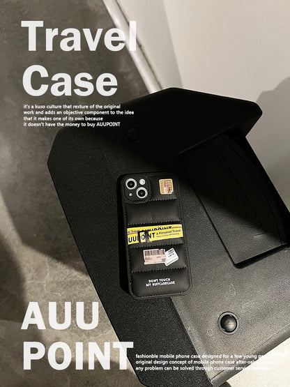 Ticket Printed Puff Phone Case