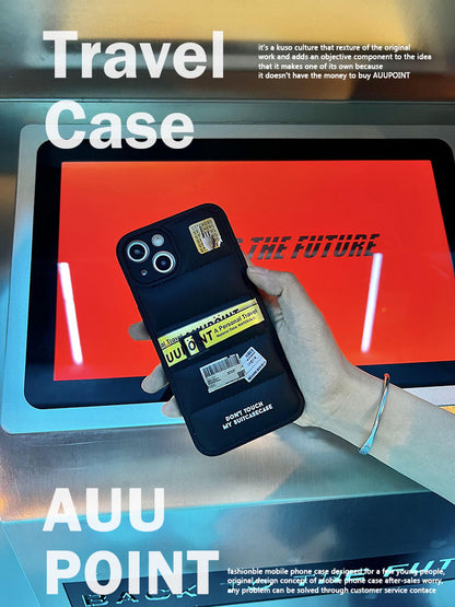 Ticket Printed Puff Phone Case
