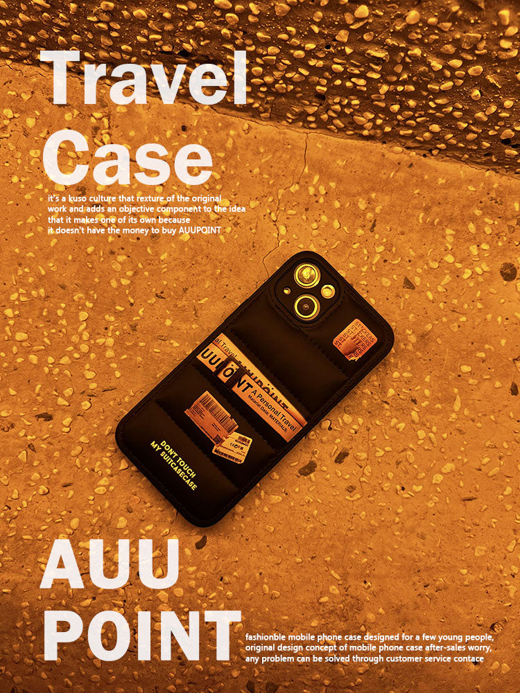 Ticket Printed Puff Phone Case