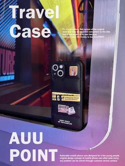 Ticket Printed Puff Phone Case