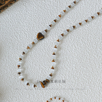 Tiger's Eye Beaded Necklace