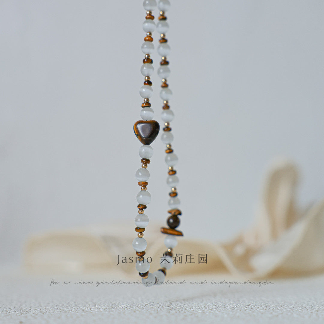 Tiger's Eye Beaded Necklace