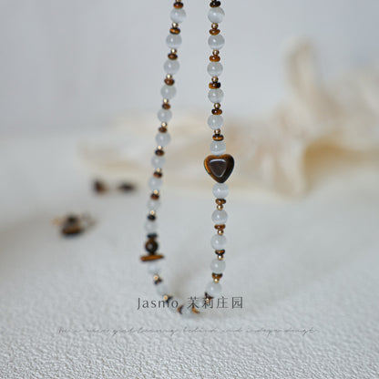 Tiger's Eye Beaded Necklace