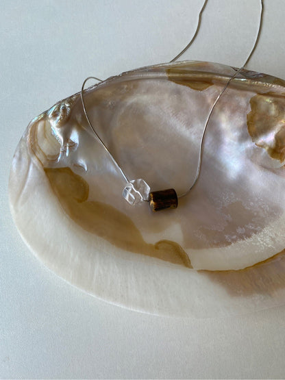 Tiger's Eye Crystal Earrings