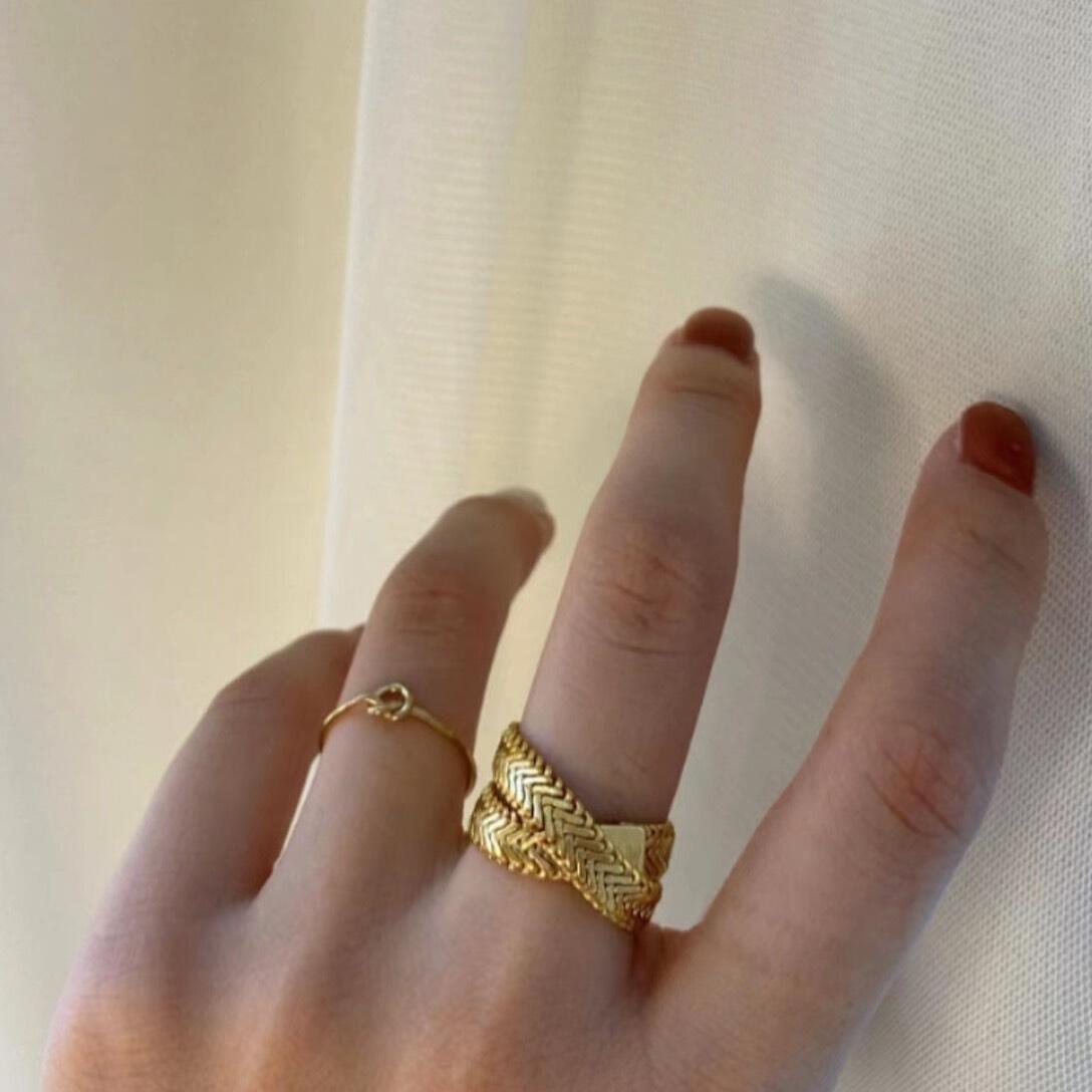 Snake Chain Stacking Ring