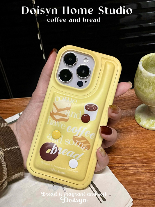 Toast Printed Down-Filled Phone Case