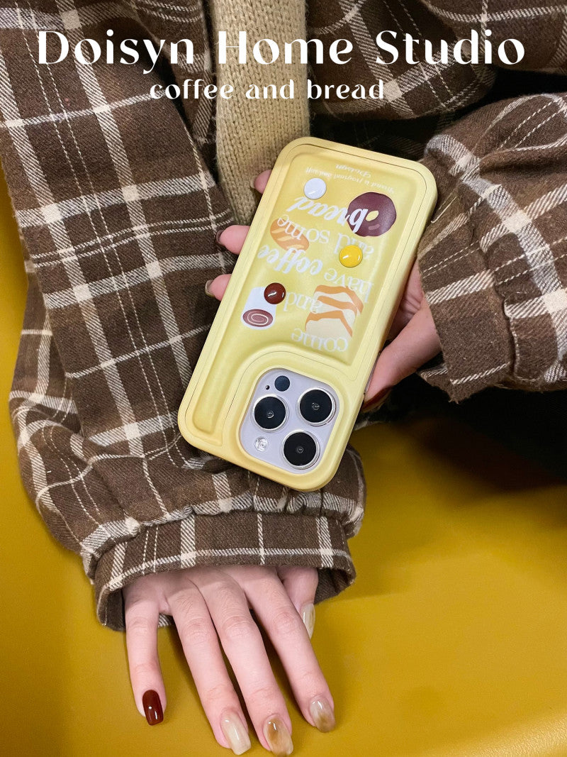 Toast Printed Down-Filled Phone Case