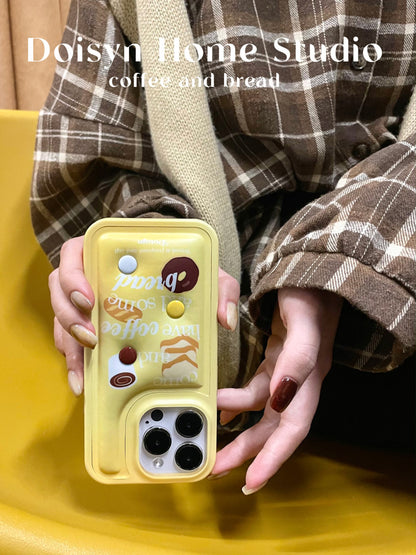 Toast Printed Down-Filled Phone Case