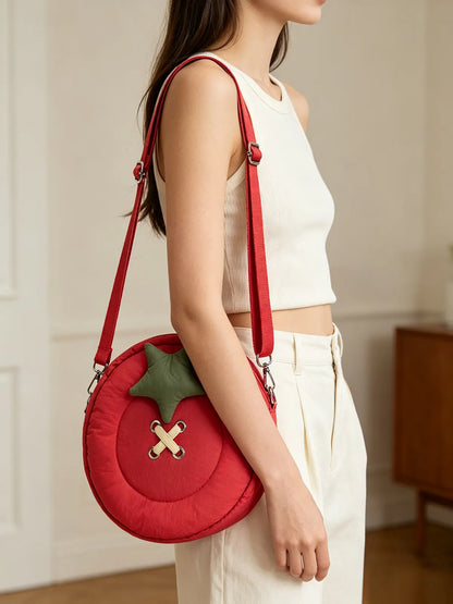 Tomato Button Shoulder Bag