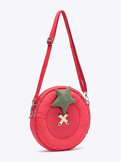 Tomato Button Shoulder Bag