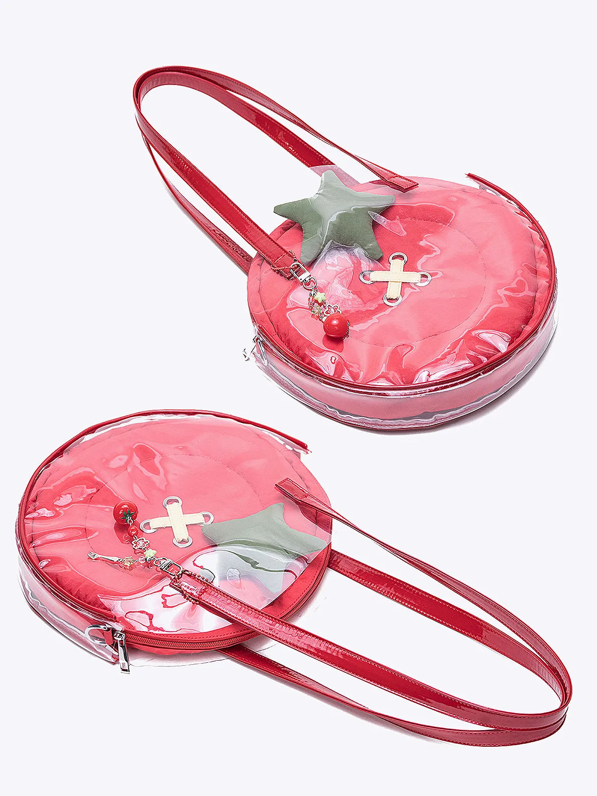 Tomato Button Shoulder Bag