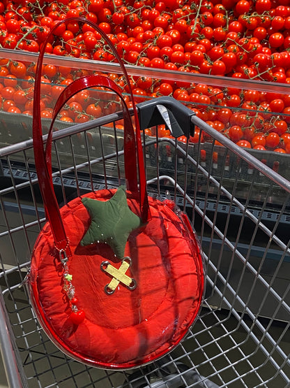 Tomato Button Shoulder Bag