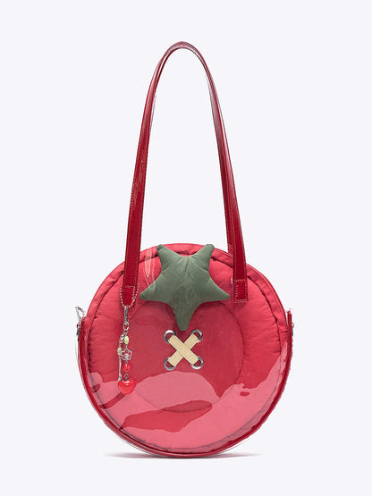 Tomato Button Shoulder Bag