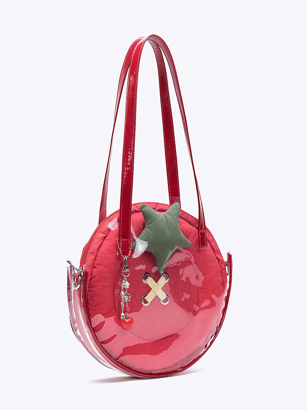 Tomato Button Shoulder Bag