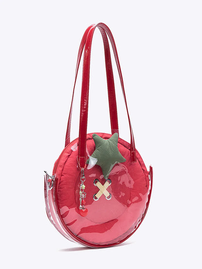 Tomato Button Shoulder Bag