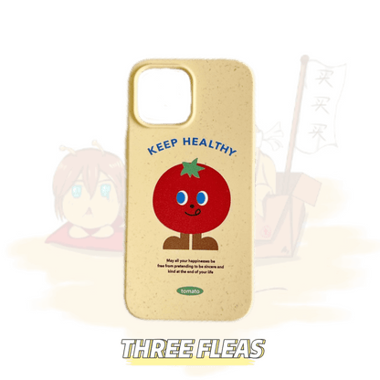 Keep healthy tomato degradable phone case