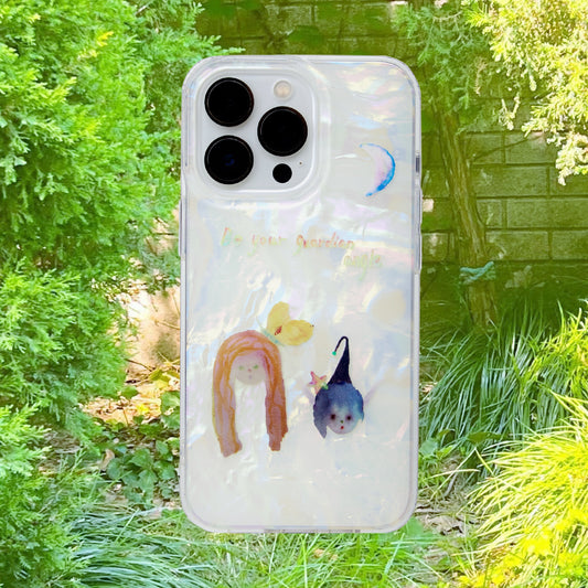 Two Angels Shell Phone Case