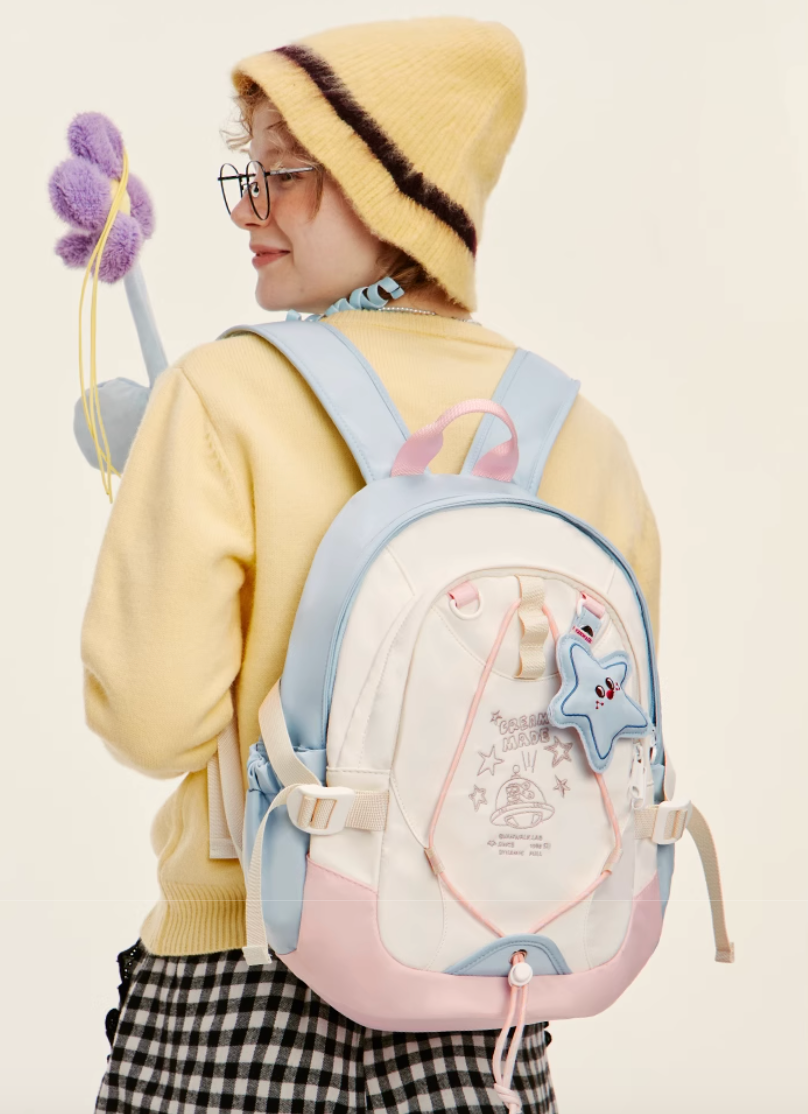 aliens ufo cute blue backpack kids UFO Back to School Backpack – Three Fleas