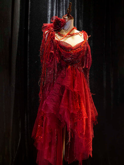 Vampire Princess Beaded Tassel Dress