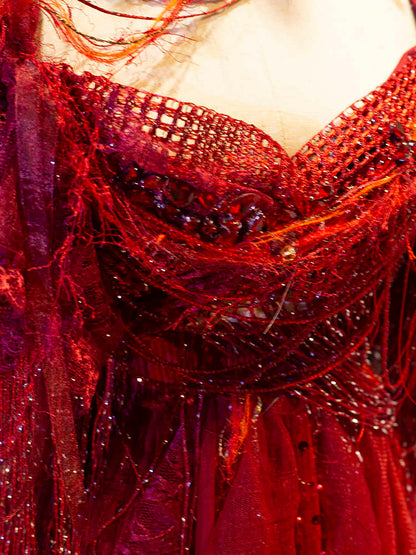 Vampire Princess Beaded Tassel Dress