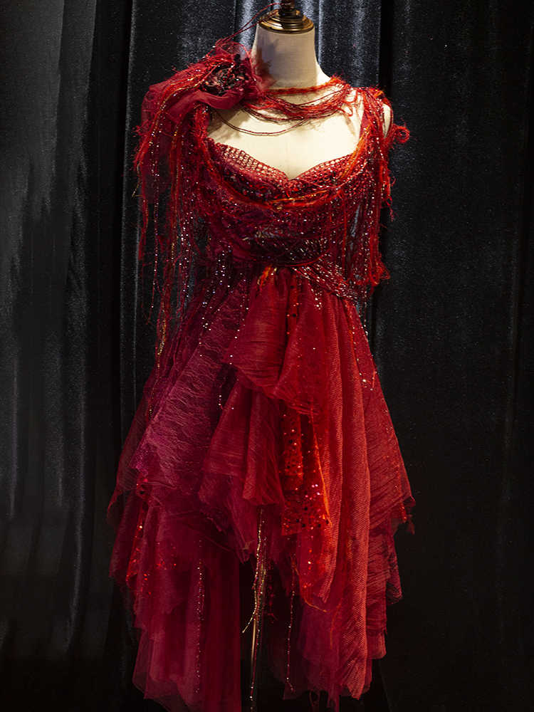 Vampire Princess Beaded Tassel Dress